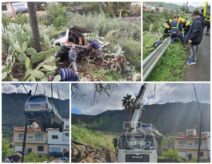 Imágenes del accidente ocurrido este viernes/TA.